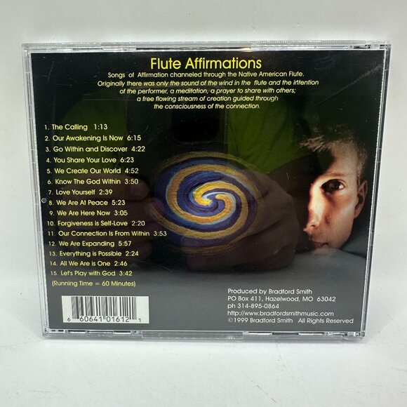 Bradford Smith Flute Affirmations CD 1999 - Picture 2 of 3